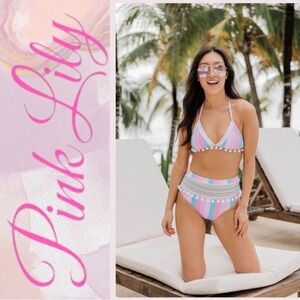 ✨ SAILING THROUGH PARADISE MULTI STRIPED BIKINI TOP FINAL SALE 👙 NEW, Never Worn